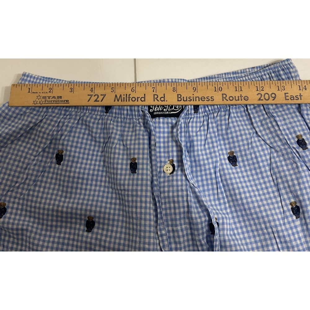 Lot of 2 Med Polo Ralph Lauren Polo Bear Sleep Lounge Pants Martini Polo Bear - Picture 6 of 16